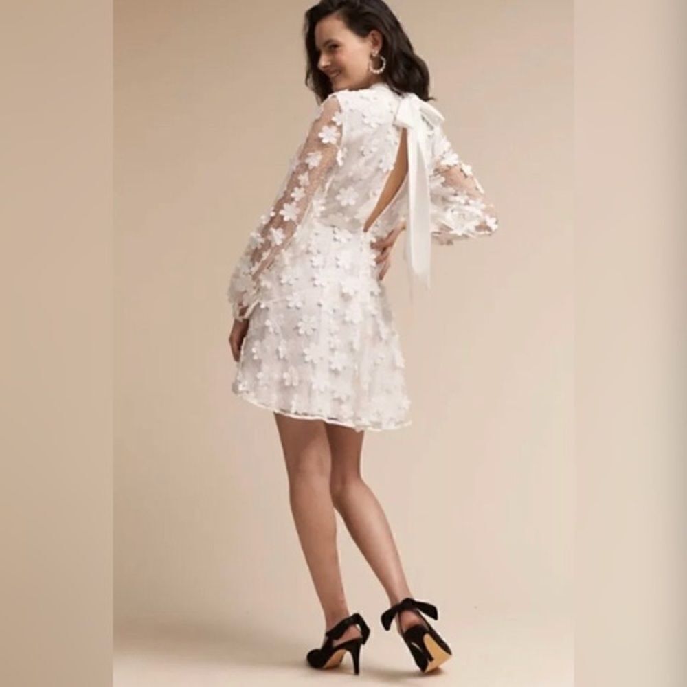Stevie May 3D Floral Mini Dress w Bow Back - Picture 4 of 8